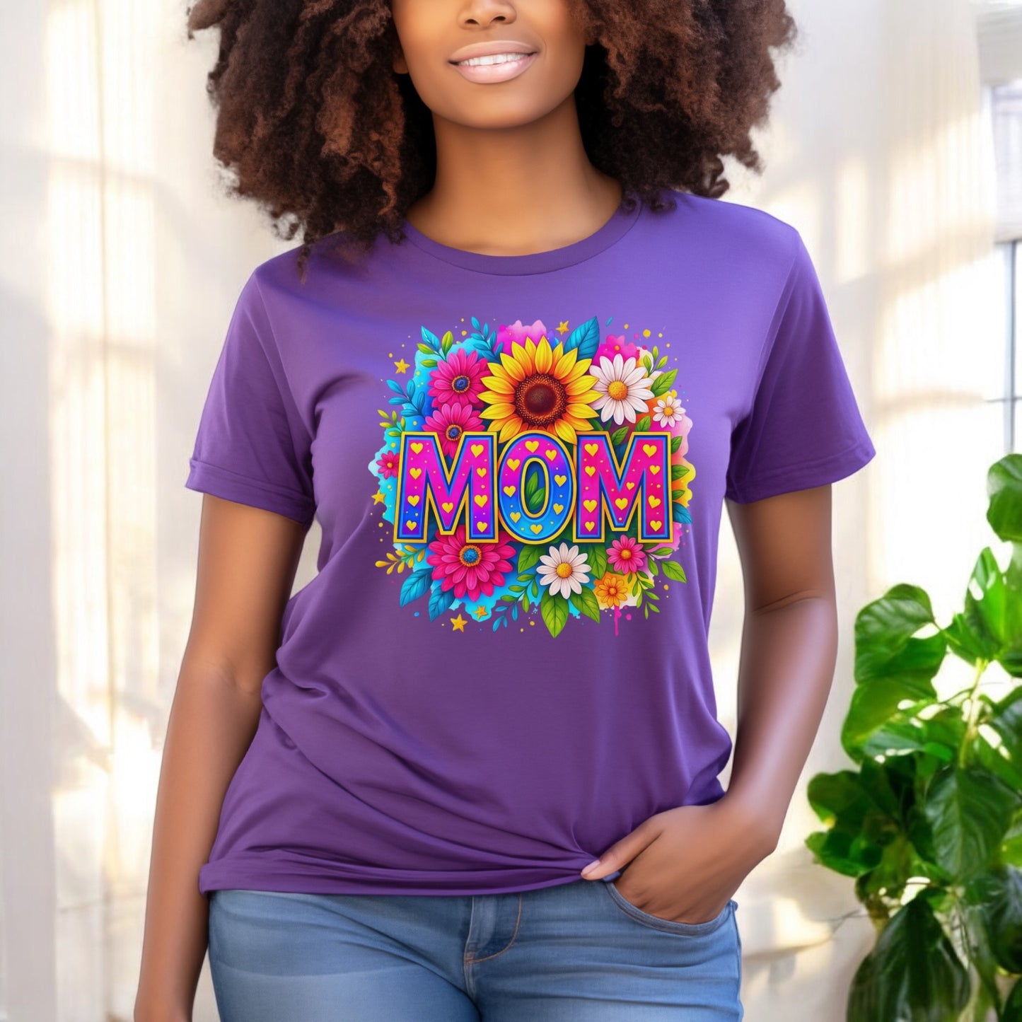 Mom in Bloom Tshirts