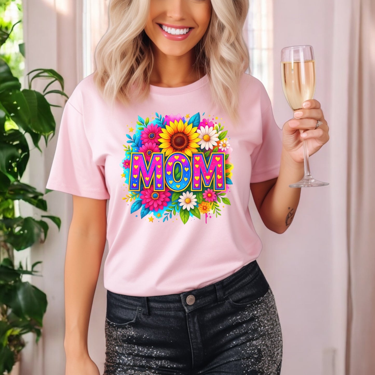 Mom in Bloom Tshirts