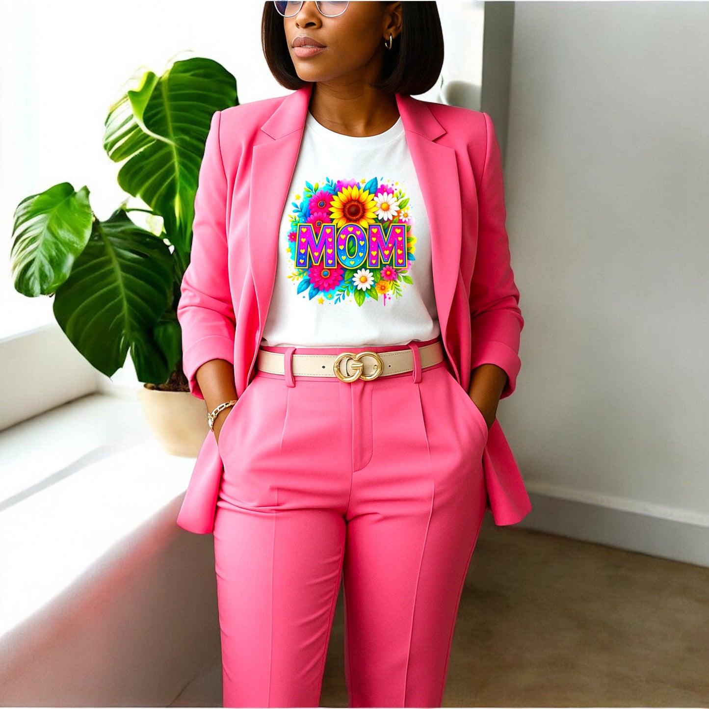 Mom in Bloom Tshirts
