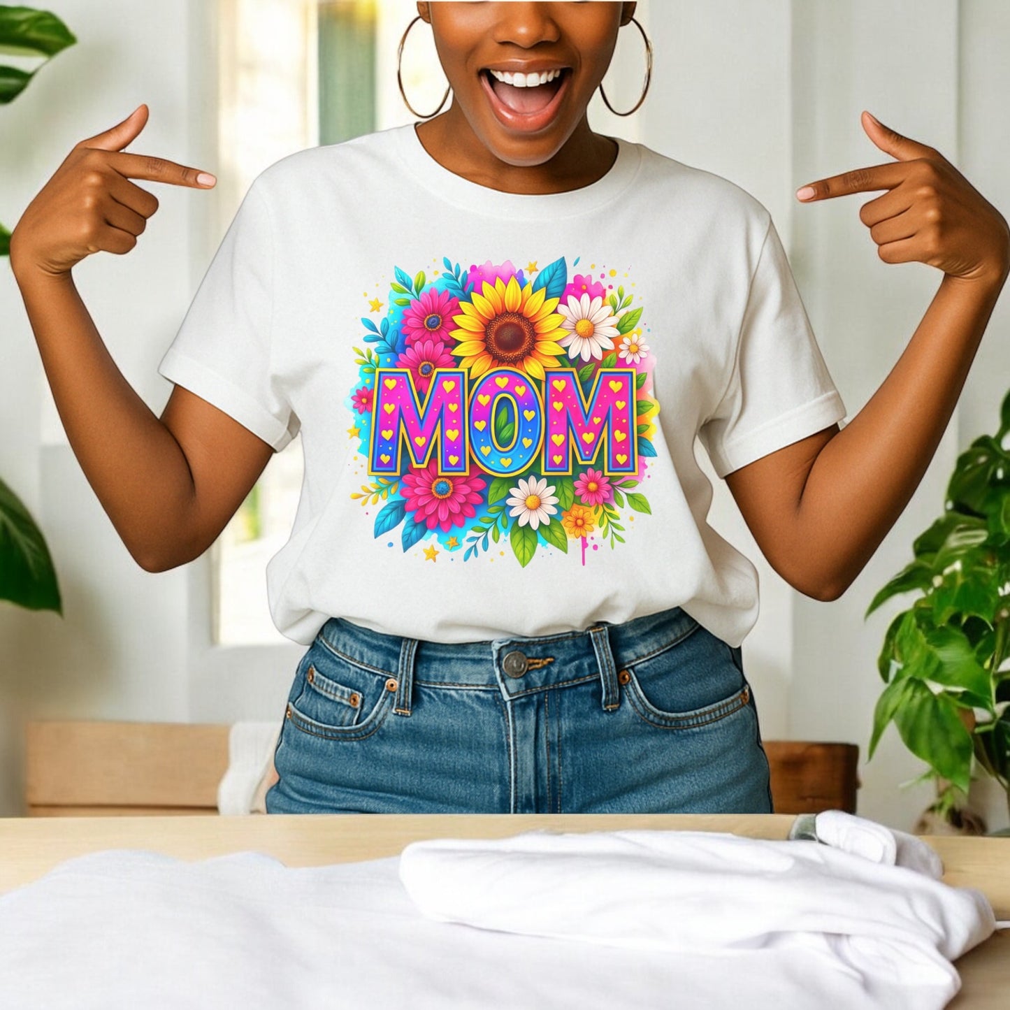 Mom in Bloom Tshirts