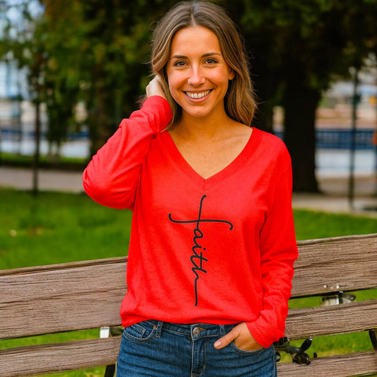 Faith Visions V-Neck Top